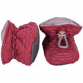 Hjemmesko, sutsko, futter, Melton futter, Melton booties soft waves Chestnut