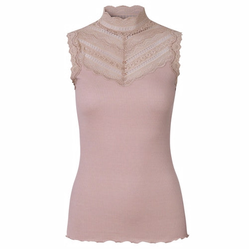 rosemunde, top, silke, bomuld, silketop, rosemundetop
