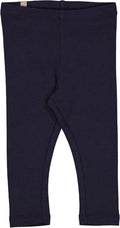 Wheat - Rib leggings // Deep wave, Wheat leggings, Leggings blå, Leggings dreng, Leggings pige, Blå leggings, leggings i navy