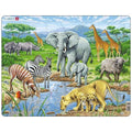 Larsen puslespil maxi // savannah, puzzle, puslespil, larsen puslespil, puslespil med dyr, smukke farver, puslespil i mange farver, savannen, puslespil, savannen
