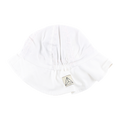 Bøllehat, SPF 50, babyhat, sommerhat, nordic label, 100% bomuldshat, Babyhat med SPF 50, White Skye