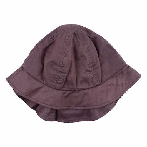 Bøllehat, SPF 50, babyhat, sommerhat, nordic label, 100% bomuldshat, Babyhat med SPF 50, Bøllehat med lang nakke, Nordic Reversible hat spf 50 - sparrow