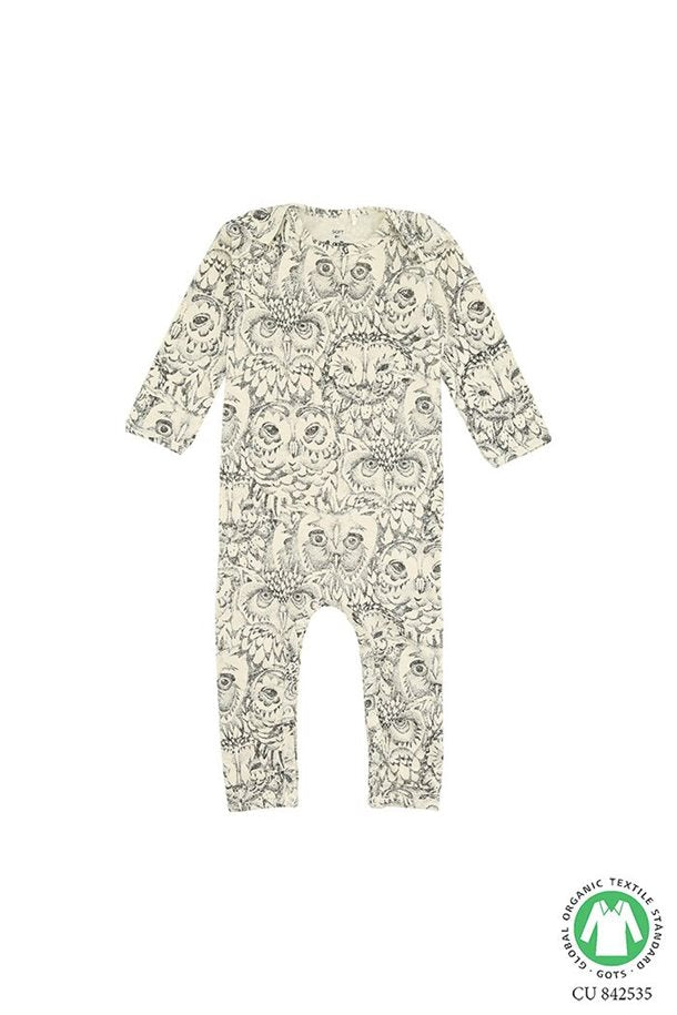 Soft Gallery - Ben Bodysuit - NOOS -  Cream, AOP Owl