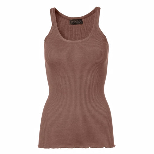 rosemunde, top, silke, bomuld, silketop, rosemundetop, Rosemunde Silke top  med elastik i halsudskæring Top (Sort)Rosemunde Silke top  med elastik i halsudskæring Top Urban