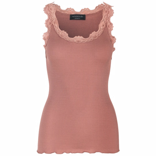 rosemunde, top, silke, bomuld, silketop, rosemundetop