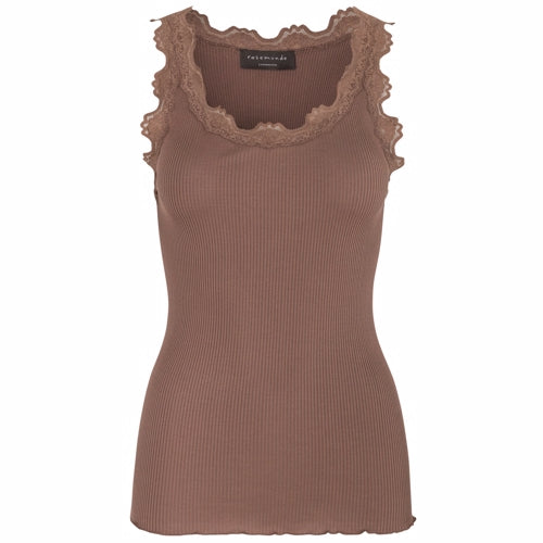 rosemunde, top, silke, bomuld, silketop, rosemundetop