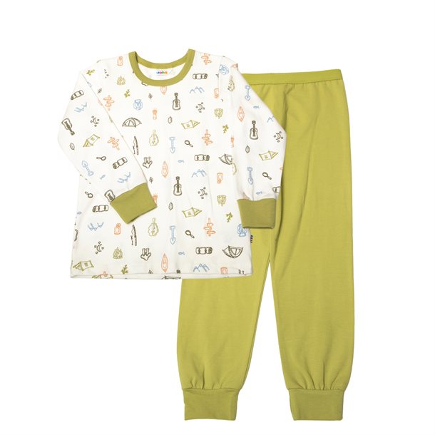 Joha - Pyjamas - Hvid AOP