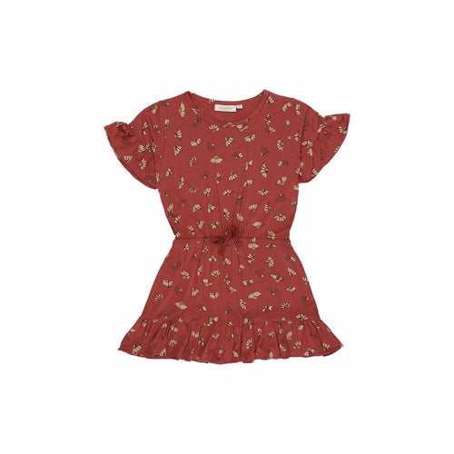 Soft Gallery, Danica Dress, Burnt Brick, AOP Camomile 542-349-867