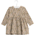 Wheat - Dress Otilde // fawn flowers, basis, ensfarvet, bluse, t-shirt, langærmet, wheat, pige, pigebluse, , dress, kjole, leggings, bukser, baby, kjole