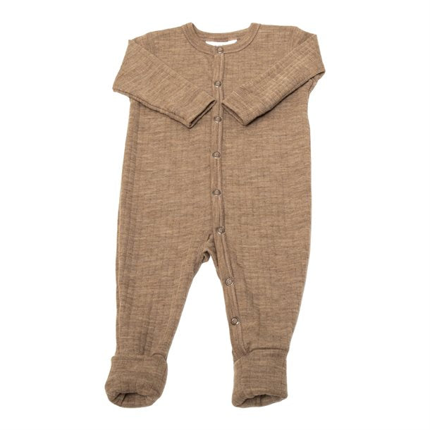 Joha - Nightsuit 2in1 foot Basic (uld) - Beige