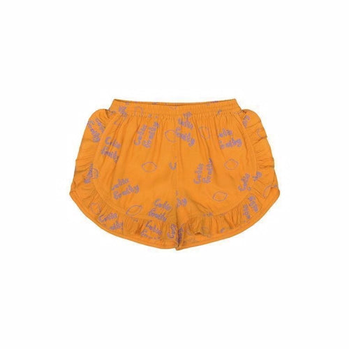 shorts, soft gallery, citron, lemon, cutie fruities, pige, short,Soft Gallery Dusty Shorts - Sunflower, AOP Lemon