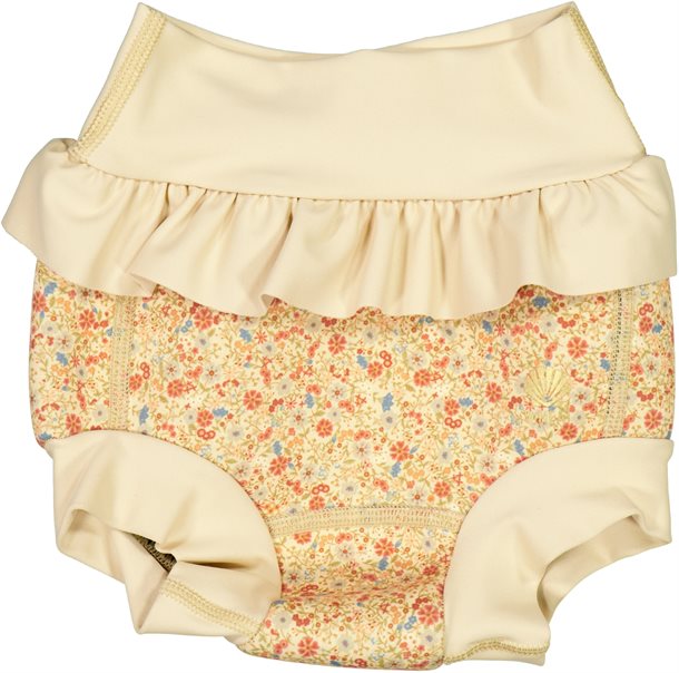 Blebadebukser til piger, Blomstret blebadebukser, Badebukser piger, Badetøj blonstret, Badebukser til svømmehal, Blebadebukser svømmehal, badebukser til baby, Blomstret blebadebukser