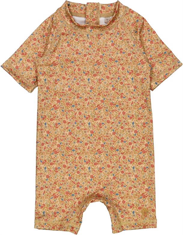 Wheat - UV dragt Cas // Small porcelain flowers, Wheat badedragt, svømmedragt, UV-Dragt til piger, UV dragt, Badetøj piger, Blomstret UV-dragt, Badetøj fra Wheat, Badetøj blomstret