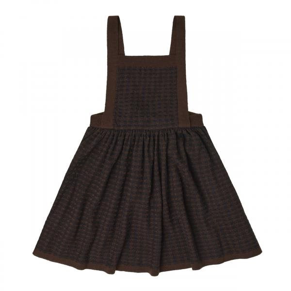 Fub - Checked Spencer - mocca/dark navy