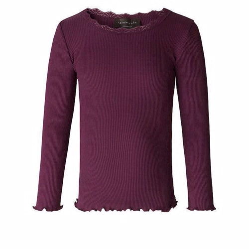 Rosemunde silke bluse, silkebluse i powder, Silk t-shirt, Navy Rosemunde silkebluse, Mørk blå silke bluse, Rosemunde mørk blå silke t-shirt, Rosemunde Bourgogne silke t-shirt, silketshirt