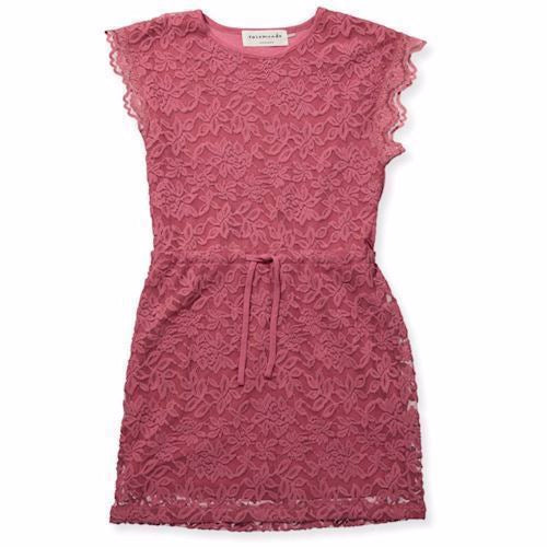 Rosemunde blondekjole, farve Rose win