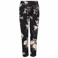 Rosemunde Trousers - Black fairy flowers print