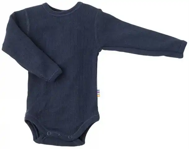 Joha - Langærmet Body (uld) - Navy blue