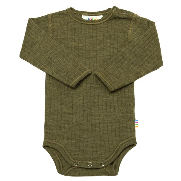 Joha Wool, Body ls Basic, Light Grey Melange, bodystocking