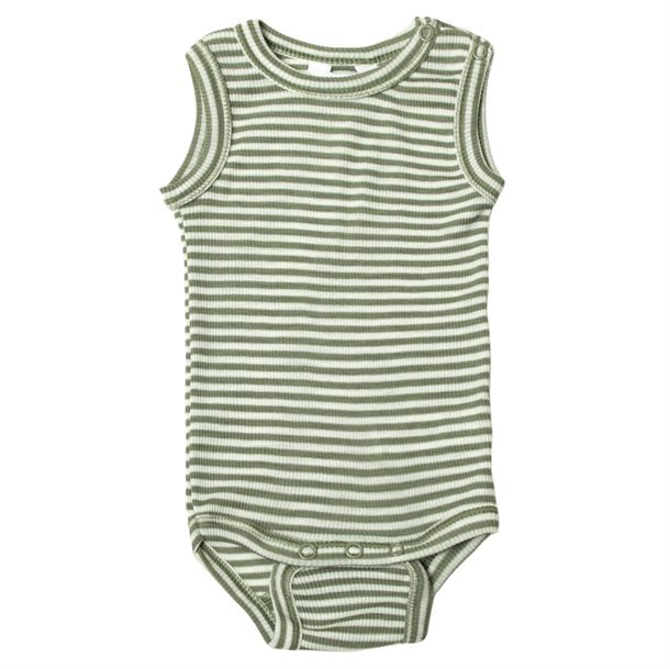 Joha - Body i uld & Silke//striber Rød, sommeruld, uld/silke, sommer uld