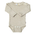Joha - Body w/ long sleeves, Joha - Body i uld og silke og strib LS