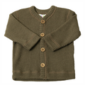 JOHA uld cardigan , uld trøje grå udl trøje , baby uldtrøje
