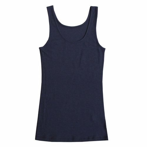 Emily, uld, silke, uldsilke, uld/silke, uld-silke, bluse, uldbluse, uldtrøje, silketop, silkebluse, Joha Uld/Silke Dress Blue Bluse uden ærmer