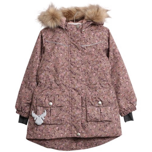 Wheat - Jacket Mathilde Tech // Rose Flowers, jakke, frakke, vinterjakke, vinterfrakke, overtøj, termotøj