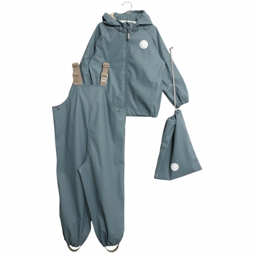 Wheat - Regntøj Charlie - Baby Blæk med traktor