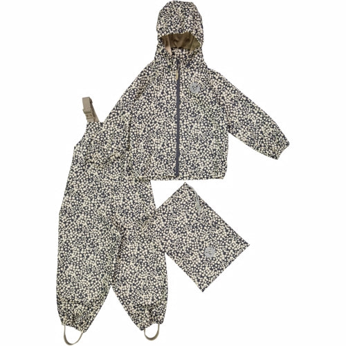 Wheat - Regntøj Charlie - Baby Blæk med traktor