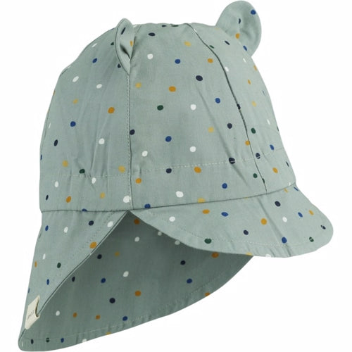 Liewood Gorm Sun Hat Confetti terracotta, sommerhat solhat, børne hat, babyhat,  Confetti Yellow Mellow
