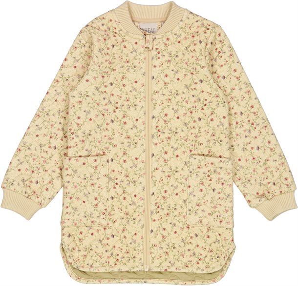 Wheat - Thermo Jacket Loui // caramel dot, termojakke, thermojakke, thermotøj, termotøj, termo, thermo, jakke, pigejakke, ekstralang termojakke, flower vine