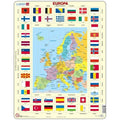 Larsen puslespil maxi // Europas flag, puzzle, puslespil, larsen puslespil, smukke farver, puslespil i mange farver, puslespil, læringsspil, puslespil, europa