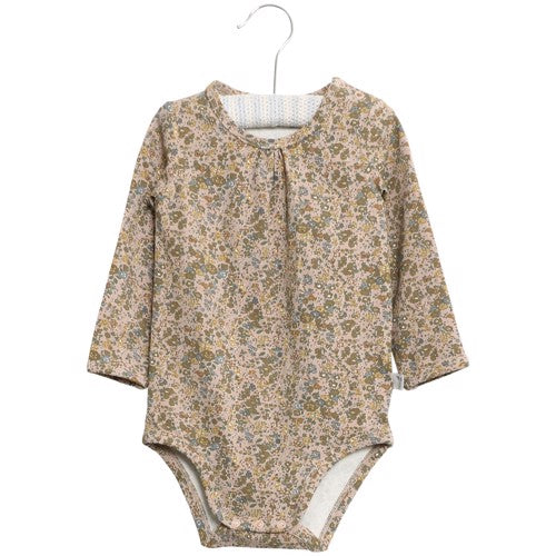 Wheat - body liv // Fawn flowers, body, bodystocking, sparkedragt, babytøj, dreng, nyfødt