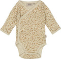 Wheat - Body Wraparound LS // Cartouche rib stripe, Wheat, wraparound, wheat dragt,  body, bodystocking, sparkedragt, babytøj, dreng, nyfødt, pige, babytøj