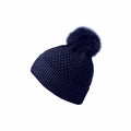 MP Chunky Beanie med pompom, Wine Red