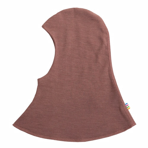 Joha Rib Uld og silke Balaclava, Beige melange, elefanthue, Joha Rib Uld og silke Balaclava, gl. rosa
