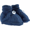 Mikkline Blå Booties, futter, Merino uld sko, baby sko, sovesko