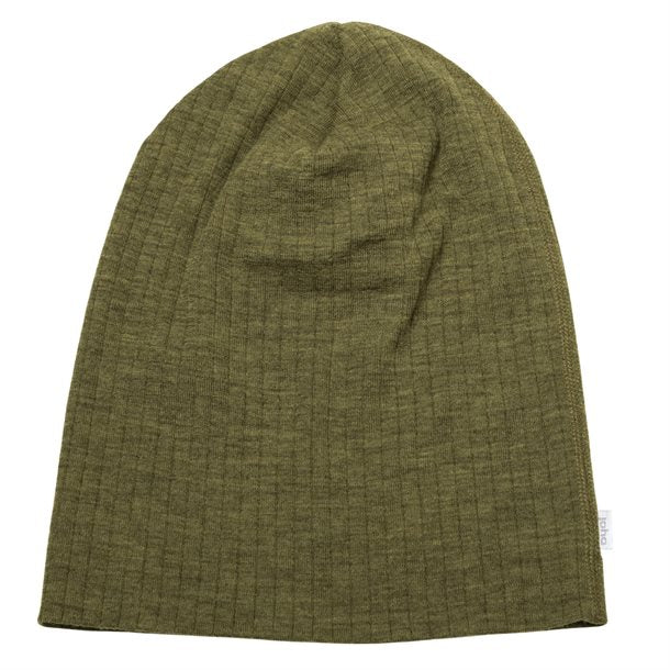 Joha -Voksen uld hue//Mos grøn Melange. 98521-122-15977