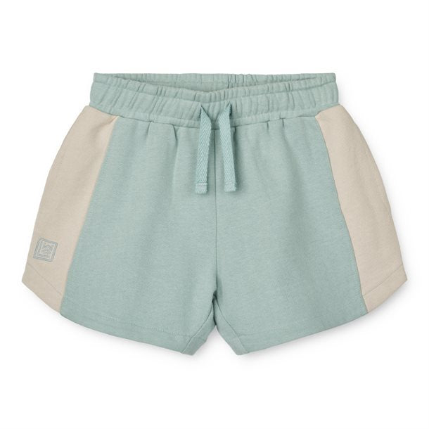 Liewood - Altrud Sweatshorts -  Ice blue / Sandy