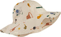 Liewood Amelia Sun hat Confetti terracotta, sommerhat solhat, børne hat, babyhat