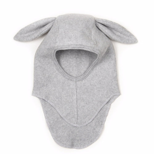 Huttelithut, elefanthue, hue, drengehue, hue med ører, balaclava, hh20-1-5, huttelihut plys elefanthue m/ører nougat, pigehue, brun, beige, beige melange, kaninører, bunbun, huttelihut bunbun elefanthue fleece kaninører dusty rose, lyserød, fleecehue, fleece