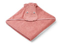 Liewood - Augusta Hooded Towel Hippo, liewood håndklæde, babyhåndklæde, baby, frotte håndklæde, hættehåndklæde, bad,Liewood - Albert hættehåndklæde Kanin grå, dusty mint, LW14760-1177 Augusta