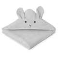 Liewood - Augusta Hooded Towel Panda, liewood håndklæde, babyhåndklæde, baby, frotte håndklæde, hættehåndklæde, bad,Liewood - Albert hættehåndklæde Kanin grå, LW12442-0032