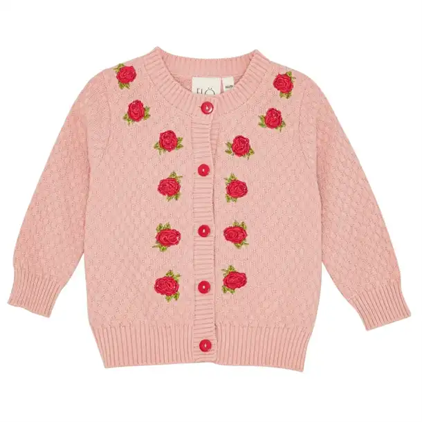 Floess - Aya Cardigan - Warm Pink