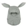 Huttelithut, elefanthue, hue, drengehue, drenge hue, hue med kaninører, balaclava, huttelihut babybun elefanthue m/kanin ører eucalyptus, blå, grøn, eucalyptus, kaninører, babybun, huttelihut babybun elefanthue bomuld kaninører eucalyptus, Huttelihut - BabyBun Elefanthue w/rabbit ears i bomuld // eucalyptus.