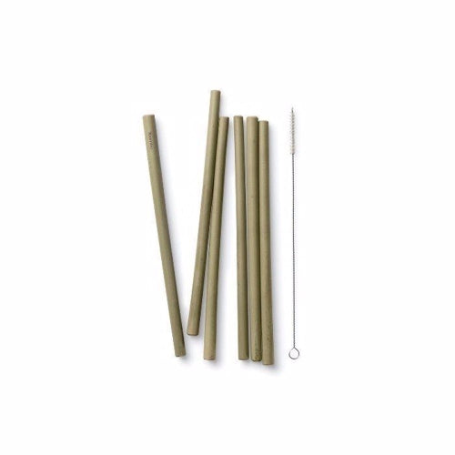 Bambu Bambus Sugerør (Lange) 6 stk.