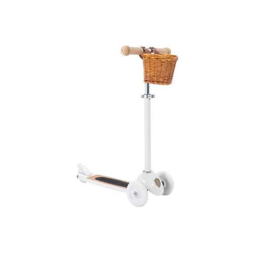 Banwood, Nyhed trehjulet Easy Ride, løbehjul, retro scooter, børneleg, whitemodel, rød, navy, blå, grøn, pink, creame, hvid.