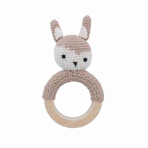 Sebra Håndhæklet rangle Siggy Birckbark Beige