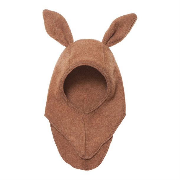 Huttelihut - BUNBUN Elefanthue i uld fleece - Caramel, Huttelithut, elefanthue, hue med ører,  hue, Huttelihut hue, hue med kaninøre, uld fleece hue, caramel